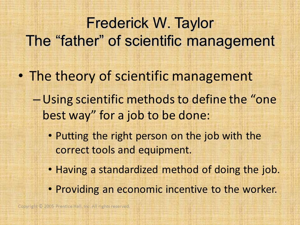 scientific management